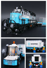 Lade das Bild in den Galerie-Viewer, Technic Maersk Zug Baustein Set (kompatibel mit 10219) kaufen