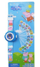 Lade das Bild in den Galerie-Viewer, Peppa Wutz Kinder Uhr mit LED Projektor Peppa Pig Kinder Armband Uhr kaufen