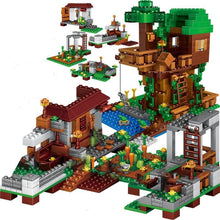 Lade das Bild in den Galerie-Viewer, Minecraft Dschungel Baumhaus Baustein Set (700 Teile) kaufen