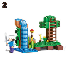 Lade das Bild in den Galerie-Viewer, Der Ocelot Wasserfall Minecraft Baustein Set aus 378 Teilen kaufen