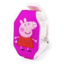 Lade das Bild in den Galerie-Viewer, Peppa Wutz Kinder Armbanduhren LED - Leuchten im Dunkeln kaufen
