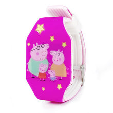Lade das Bild in den Galerie-Viewer, Peppa Wutz Kinder Armbanduhren LED - Leuchten im Dunkeln kaufen