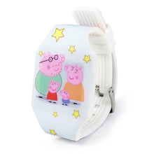 Lade das Bild in den Galerie-Viewer, Peppa Wutz Kinder Armbanduhren LED - Leuchten im Dunkeln kaufen