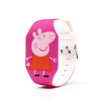 Lade das Bild in den Galerie-Viewer, Peppa Wutz Kinder Armbanduhren LED - Leuchten im Dunkeln kaufen