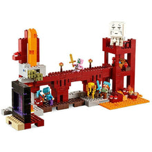 Lade das Bild in den Galerie-Viewer, Nether Wither Festung Minecraft Bausteine Spielzeug Set 571 Teile kaufen