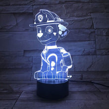 Lade das Bild in den Galerie-Viewer, Paw Patrol Nachtlicht Lampe Tischlicht mit Farbwechsel & 3D LED Effekt kaufen