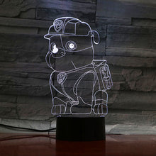 Lade das Bild in den Galerie-Viewer, Paw Patrol Nachtlicht Lampe Tischlicht mit Farbwechsel & 3D LED Effekt kaufen