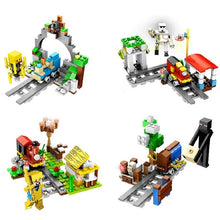 Lade das Bild in den Galerie-Viewer, Minecraft Die Minen Eisenbahn Spielzeug Bausteine 400 Teile kaufen