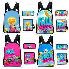 Lade das Bild in den Galerie-Viewer, Fall Guys Kinder Rucksack Set mit Federmappe und Tasche kaufen