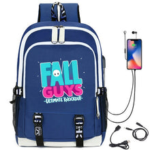 Lade das Bild in den Galerie-Viewer, Fall Guys Rucksack mit USB Anschluß und Lademöglichkeit kaufen