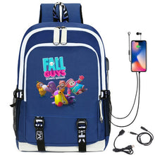 Lade das Bild in den Galerie-Viewer, Fall Guys Rucksack mit USB Anschluß und Lademöglichkeit kaufen