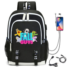 Lade das Bild in den Galerie-Viewer, Fall Guys Rucksack mit USB Anschluß und Lademöglichkeit kaufen