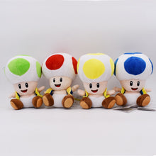 Lade das Bild in den Galerie-Viewer, Mario Mushroom Toad Plüsch Figuren (ca. 16cm, 8 Motive / Farben) kaufen