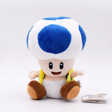 Lade das Bild in den Galerie-Viewer, Mario Mushroom Toad Plüsch Figuren (ca. 16cm, 8 Motive / Farben) kaufen