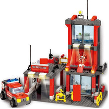 Lade das Bild in den Galerie-Viewer, Feuerwehr Wache - Feuerwehr-Station - City Series Bausteine - Spielzeug kaufen