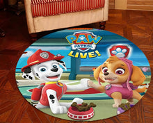 Lade das Bild in den Galerie-Viewer, Paw Patrol Runder Teppich in vielen Motiven kaufen