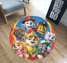 Lade das Bild in den Galerie-Viewer, Paw Patrol Runder Teppich in vielen Motiven kaufen