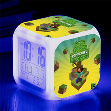 Lade das Bild in den Galerie-Viewer, Minecraft Wecker mit Digital Uhr LED Anzeige kaufen