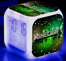 Lade das Bild in den Galerie-Viewer, Minecraft Wecker mit Digital Uhr LED Anzeige kaufen