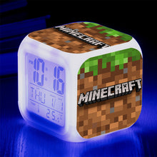Lade das Bild in den Galerie-Viewer, Minecraft Wecker mit Digital Uhr LED Anzeige kaufen