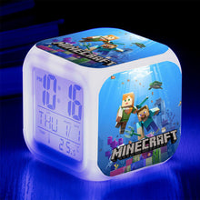 Lade das Bild in den Galerie-Viewer, Minecraft Wecker mit Digital Uhr LED Anzeige kaufen