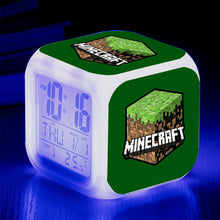 Lade das Bild in den Galerie-Viewer, Minecraft Wecker mit Digital Uhr LED Anzeige kaufen