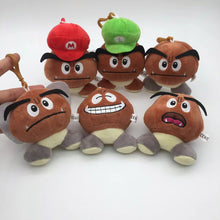 Lade das Bild in den Galerie-Viewer, Mario Goomba Kuscheltiere (ca. 10cm) - 6 Stk. im Set kaufen