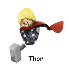 Lade das Bild in den Galerie-Viewer, Avengers Baustein Figuren - Thor Loki Iron Captain America Black Widow Black Panther Thanos kaufen