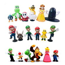 Lade das Bild in den Galerie-Viewer, Super Mario Bros Figuren (ca. 3-7cm) (6er oder 18er Set) kaufen