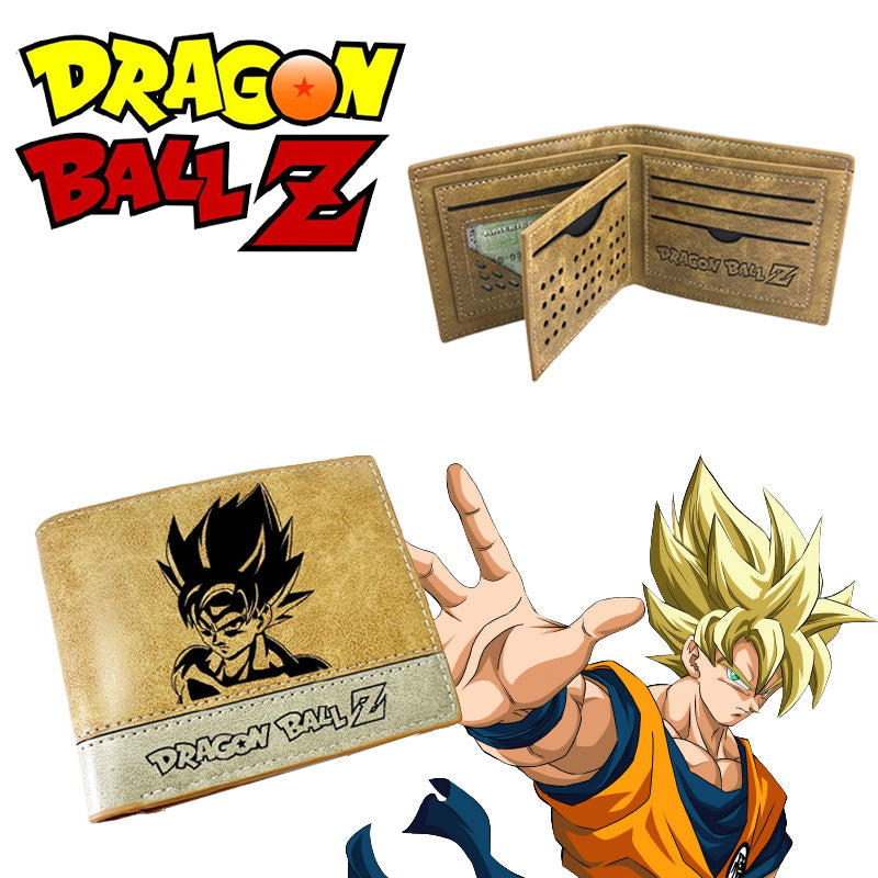 Dragon Ball Anime Kunstleder Geldbörse – Brieftasche Mit 6 Kartenfächern, Ca. 12x10 Cm, Für Herren & Fans