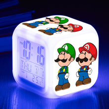 Lade das Bild in den Galerie-Viewer, Super Mario, Yoshi, Luigi, Wario etc. Wecker Digital Uhr Wecker mit Alarm kaufen
