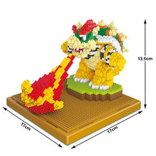 Lade das Bild in den Galerie-Viewer, Bowser Baustein Figur zum selbst bauen (2517 Klemm-Bausteine) kaufen