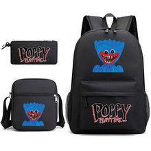 Lade das Bild in den Galerie-Viewer, Huggy Wuggy Rucksack, Tasche und Federmappe mit Poppy Playtime Motiven kaufen