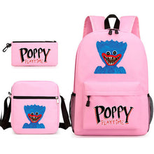 Lade das Bild in den Galerie-Viewer, Huggy Wuggy Rucksack, Tasche und Federmappe mit Poppy Playtime Motiven kaufen