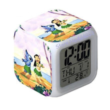 Lade das Bild in den Galerie-Viewer, Lilo & Stitch Digital Uhr Digitaler Wecker mit Farbwechsel Effekt kaufen
