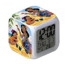Lade das Bild in den Galerie-Viewer, Lilo & Stitch Digital Uhr Digitaler Wecker mit Farbwechsel Effekt kaufen