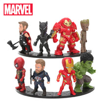 Lade das Bild in den Galerie-Viewer, Avengers Endgame Action Figuren Set mit 8 Figuren: Thanos Ironman Spiderman Hulkbuster Black Panther Groot (8-10cm) kaufen