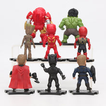 Lade das Bild in den Galerie-Viewer, Avengers Endgame Action Figuren Set mit 8 Figuren: Thanos Ironman Spiderman Hulkbuster Black Panther Groot (8-10cm) kaufen
