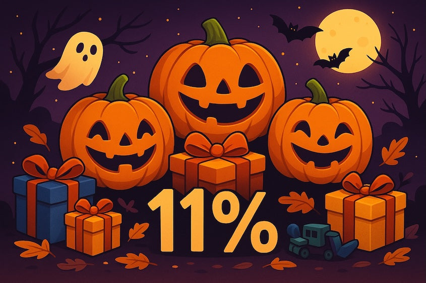 🎃 Nur heute: 11 % Halloween-Rabatt auf alles! 👻