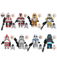 8 Stk. Star Wars Fox Gamble Commander Clone Minifiguren Spielzeug