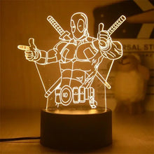 Lade das Bild in den Galerie-Viewer, Tolle Nachtlichter in vielen Motiven -  Iron Man, Thor, Hulk, Star Wars etc.

