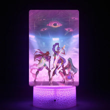 Lade das Bild in den Galerie-Viewer, Kpop Demon Hunters Nachtlichter Deko Lampe mit Zoe Rumi Mira Saja Boys Motiven
