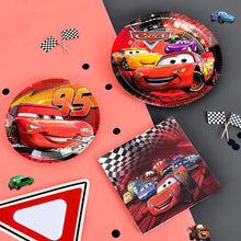 Lade das Bild in den Galerie-Viewer, Cars Kindergeburtstags Deko Set mit 116 Teilen Lightning Mcqueen
