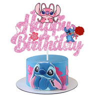 Lilo und Stitch Angel Kuchen Topper Happy Birthday für Kuchen, Torte, Deko, Geburtstagsfeier