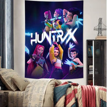 Lade das Bild in den Galerie-Viewer, Kpop D-Demon Hunters HIntergrund Poster Wand Deko für Feier, Event, Geburtstag

