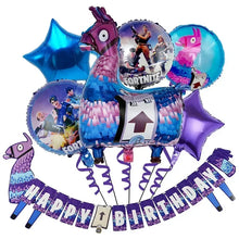 Lade das Bild in den Galerie-Viewer, Buntes Fortnite Happy Birthday Ballon Set für Geburtstag, Kindergeburtstag
