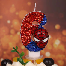 Lade das Bild in den Galerie-Viewer, Spider-Man Geburtstag Kerze mit Jahreszahl
