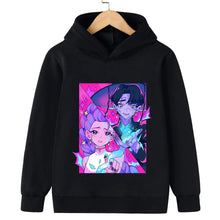 Lade das Bild in den Galerie-Viewer, Huntrix Kpop Demon Hunters Kapuzzenpullover für Kinder Saja, Derpy und viele weitere Motive
