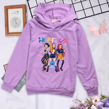 Lade das Bild in den Galerie-Viewer, Niedlicher Hunterx Kpop Demon Hunter Kapuzenhoodie Pullover für Kinder
