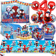 Buntes Spiderman und Freunde Geburtstags Deko Kindergeburtstag, Feier